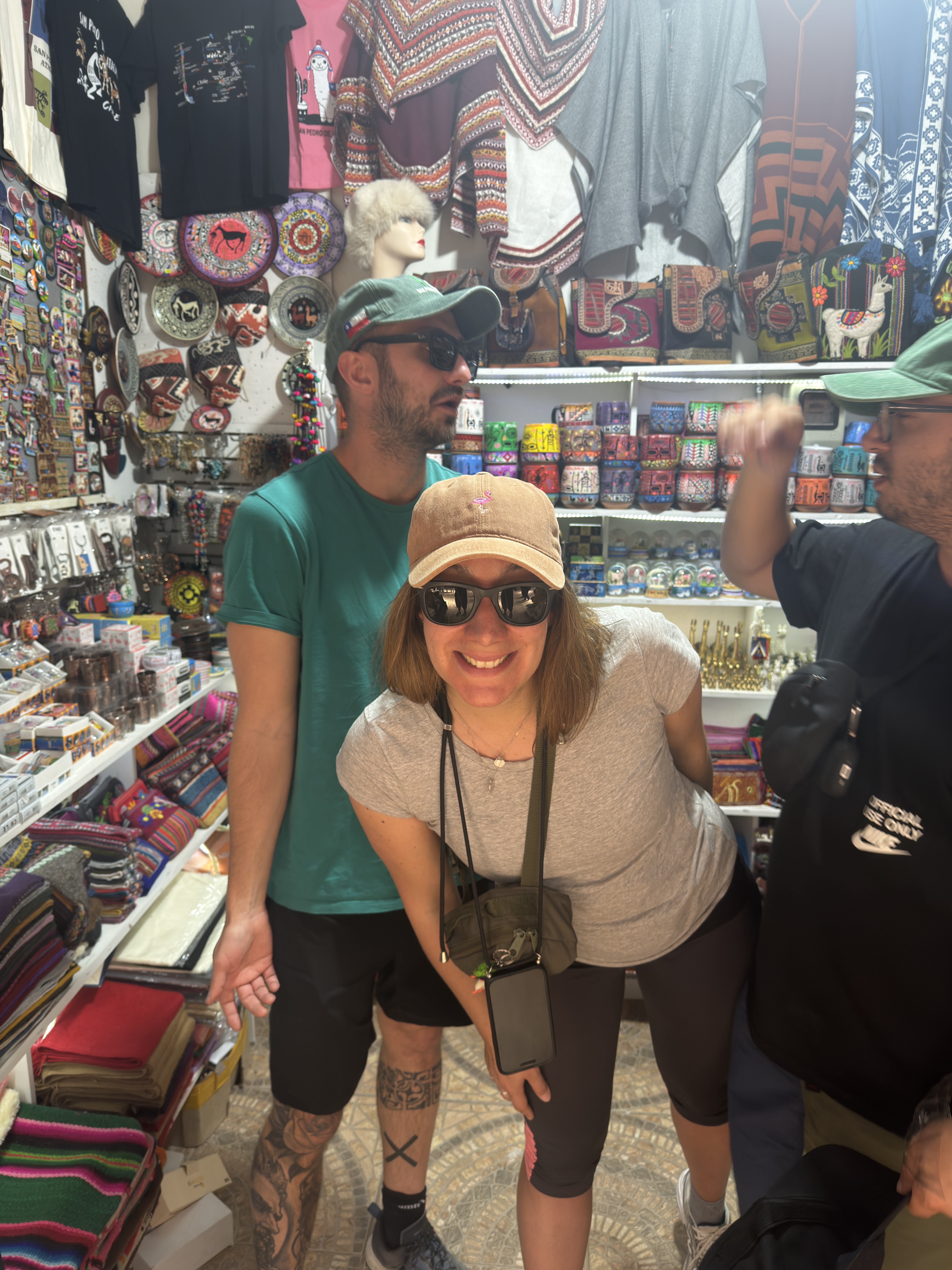 Shopping di souvenir a San Pedro de Atacama, Cile