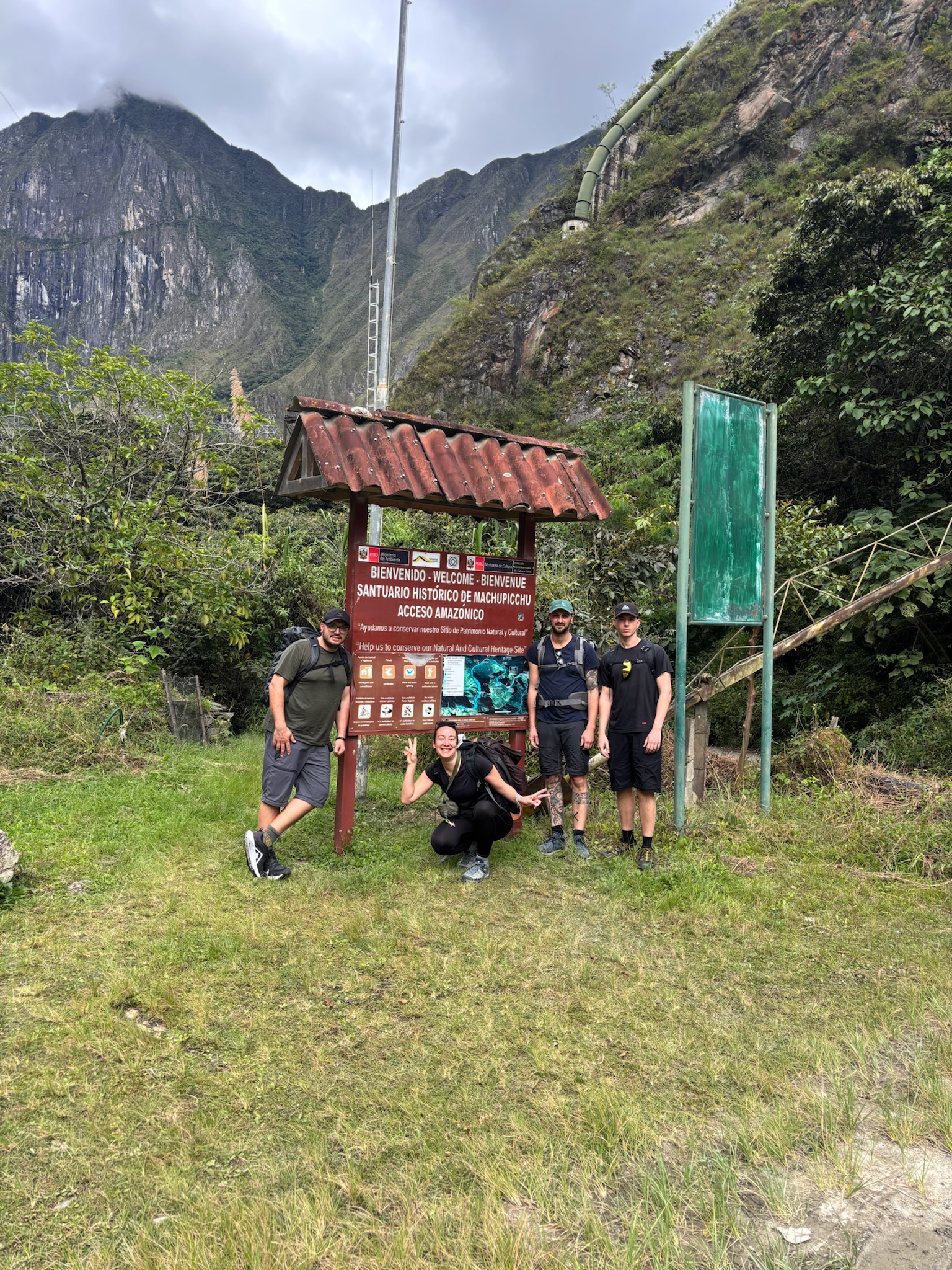 All'ingresso del Santuario Storico di Machu Picchu, Perù